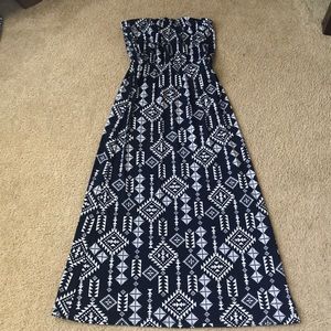 Navy maxi dress